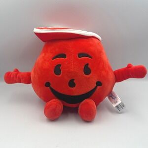 Kool-Aid Man 2024 Plush Stuffed Toy Red Smile Pitcher Character 9.5"